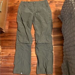 Kuhl Olive Green Convertible Track Pants